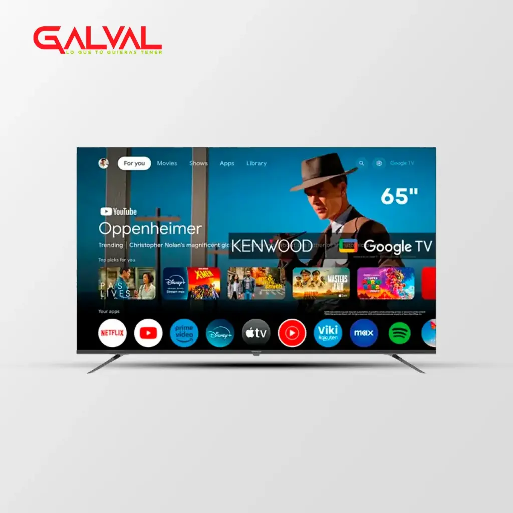 [LTK-K65B53G4] Televisor Kenwood 65” 4K Ultra HD Google TV